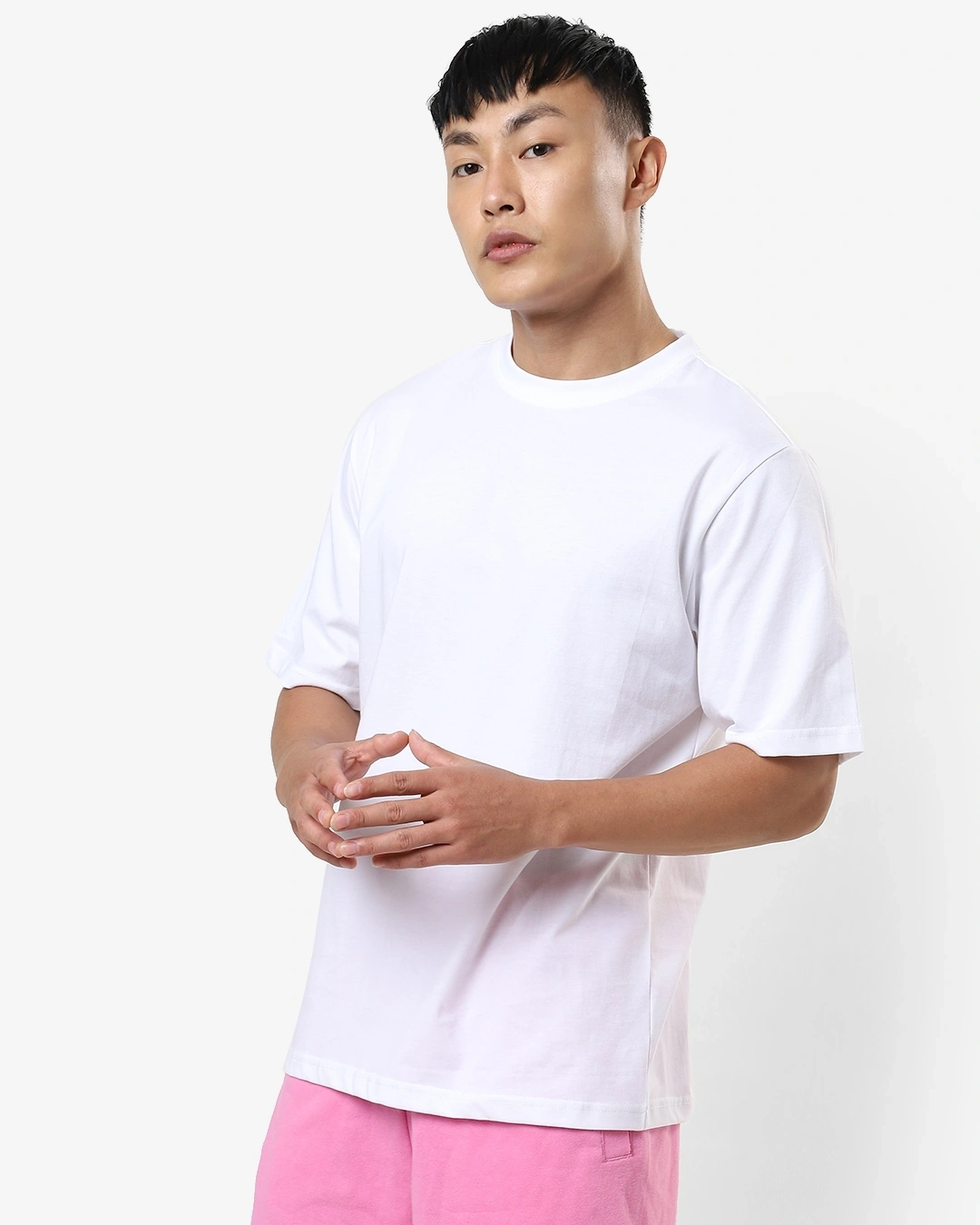 Men white Tshirt Half Sleeves - Image 2