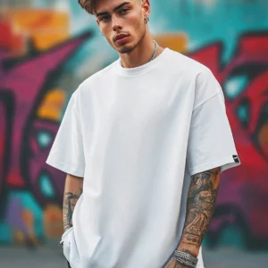 Men white Tshirt Half Sleeves