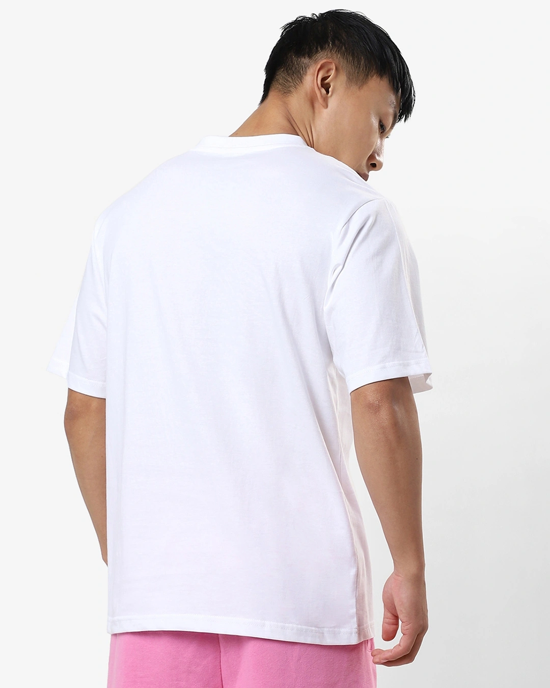 Men white Tshirt Half Sleeves - Image 3